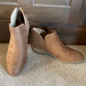 Taupe booties